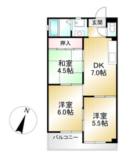 シャルムあおぎり【間取り】