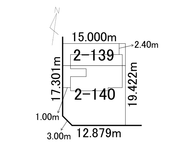 西１８条南３丁目【土地図】