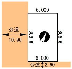 南大通5丁目22-8売地【間取り】
