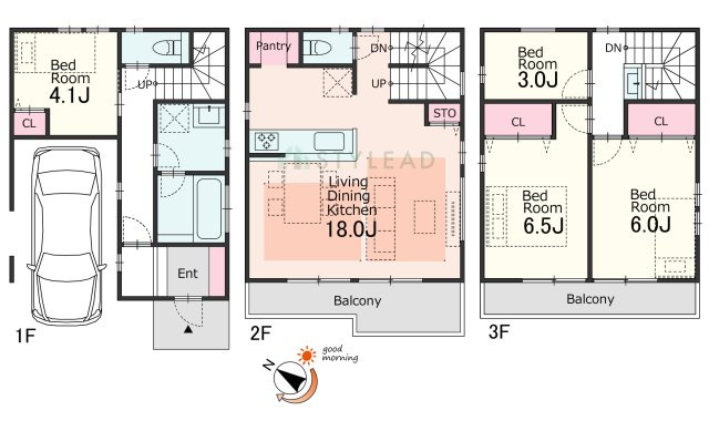 横浜市中区山元町３丁目の新築一戸建【間取り】