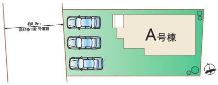 日立市東金沢町4丁目130 新築【区画図】