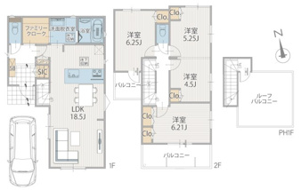 横浜市保土ケ谷区峰岡町２丁目の新築一戸建【間取り】