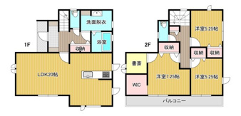 ひたちなか市稲田新築10期 6号棟【間取り】
