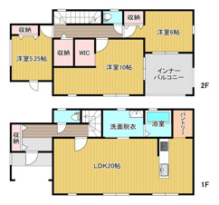 ひたちなか市稲田新築10期 9号棟【間取り】