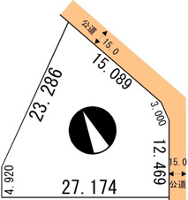 新川町2-15売地【間取り】