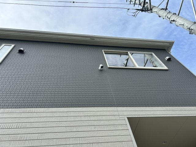 唐船建売１号地【外観】セキュリティ安心な防犯カメラが付いております！