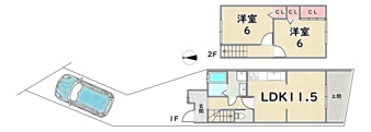 右京区常盤一ノ井町【間取り】