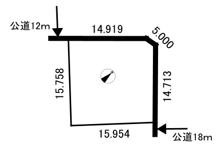 中幌向町売地【間取り】
