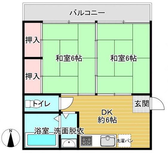 S52096-ﾊﾟﾚｽﾃｰﾄ日生熊野【間取り】