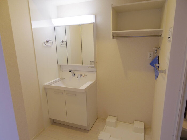 洗髪洗面化粧台（三面鏡）・洗濯機置き場