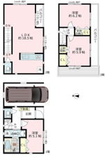 川崎市川崎区小田６丁目の新築一戸建【間取り】