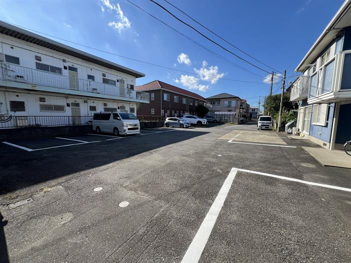 駐車場の風景です。