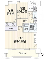 グランビア新川【間取り】図面用現況が相違する場合、現況を優先とします