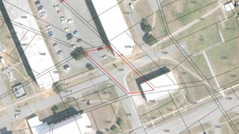 【軍用地】キャンプ・ハンセン（約４０倍）【地図】