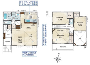 横浜市保土ケ谷区上菅田町の新築一戸建【間取り】