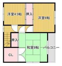 三笠市若草町売家【間取り】