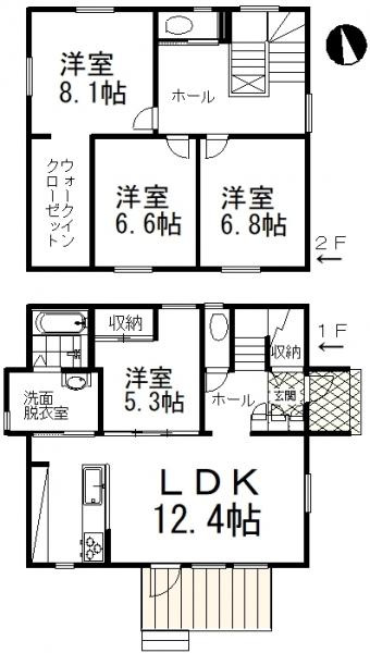 文苑3丁目28-2売家【間取り】