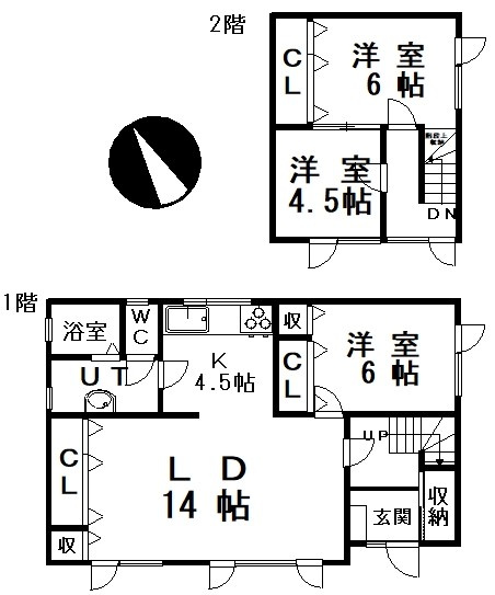 興津2丁目95-115，164売家【間取り】