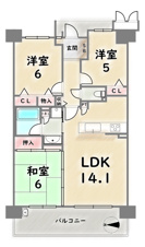 レスタージュ京都ウエストシティゲート【間取り】