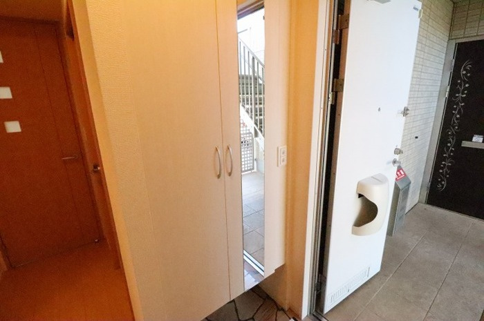 メゾングレース Ｈ【玄関】トールタイプの姿見付シューズボックス