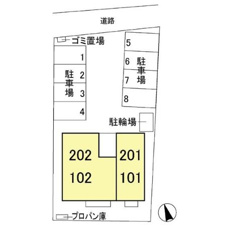 メゾングレース Ｈ【区画図】