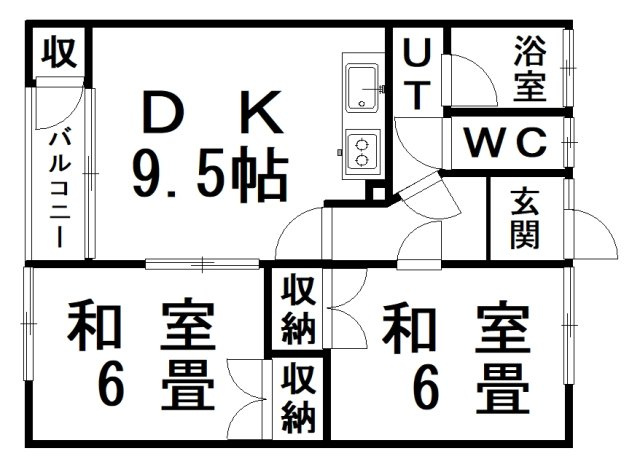 ◎収益物件◎まりもハイツ【間取り】【5号室間取】一例です★