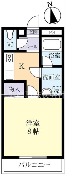 RC造の1Kです