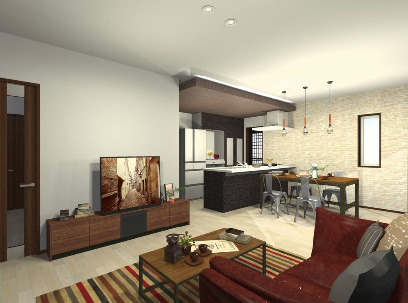 タマタウン佐賀駅西Ⅱ【居間・リビング】＊未完成の為、イメージ図となります。