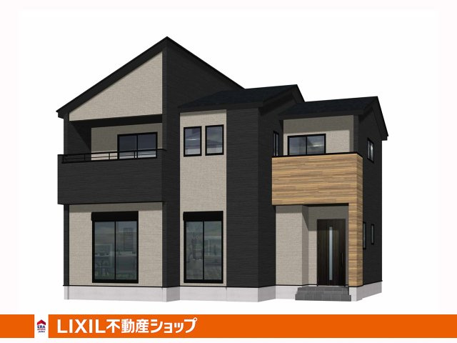 田川市大字川宮4期【外観パース】2026年1月中旬完成予定♪田川市大字川宮、4LDK新築戸建て♪
