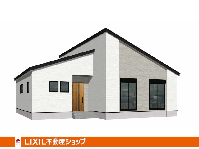 田川市大字川宮4期【外観パース】【平屋】2026年1月中旬完成予定♪田川市大字川宮に、4LDKの新築戸建て♪