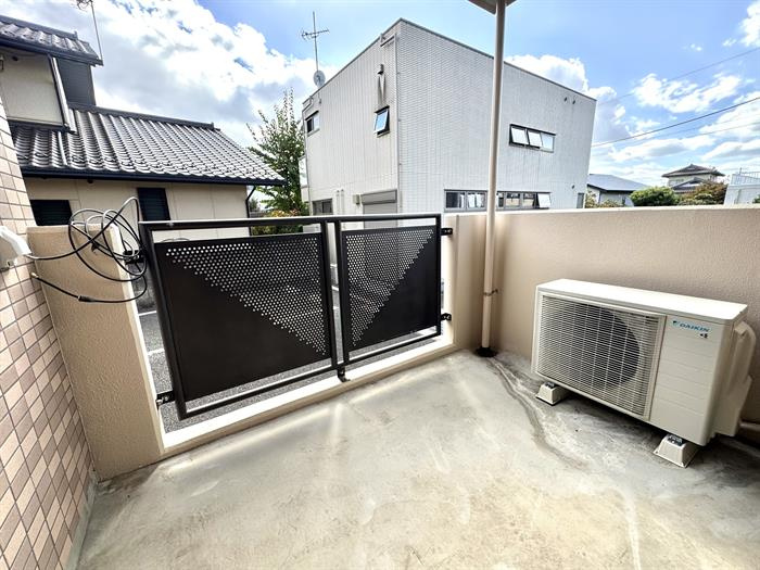 日当たり良好のバルコニーです