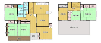 石巻市東中里３丁目の中古一戸建【間取り】