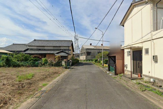 あま市西今宿平割四　土地【前面道路含む現地写真】