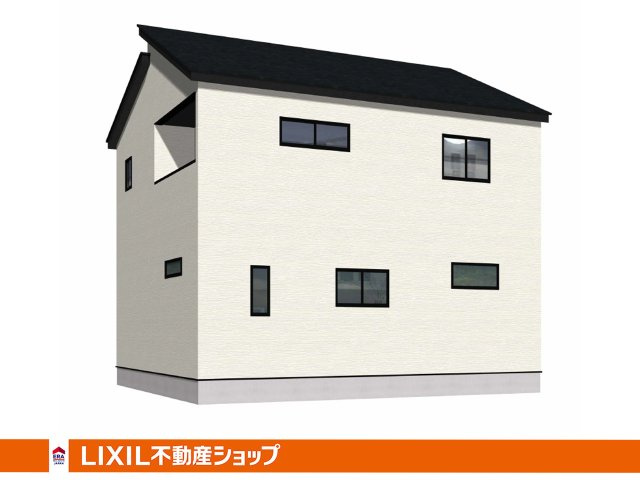 戸畑区丸町3丁目1期【完成予想図】完成予想図です（裏から）4LDK+familyクローク+Pantry+SIC+WIC+openCL
