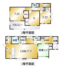 甲府市羽黒町4期　新築戸建【間取り】