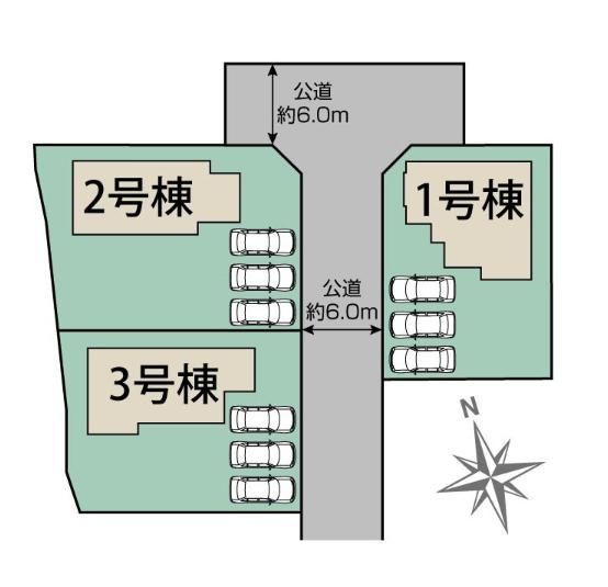 甲府市羽黒町4期　新築戸建【区画図】