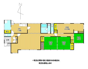 白金町売家【間取り】南面に窓が多く光が良く入る間取りです！！