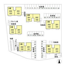 羽生市大字藤井上組のアパート【駐車場】