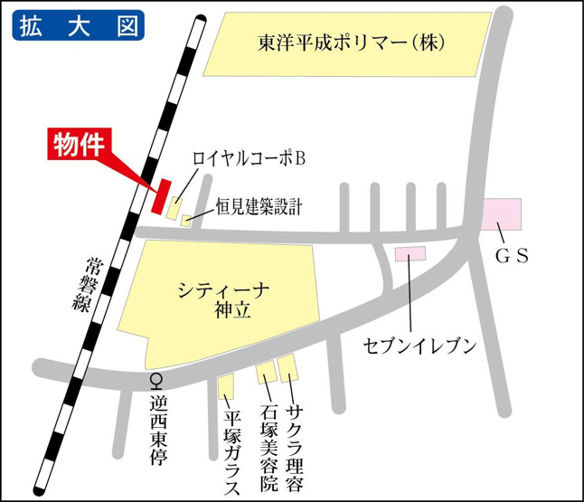 マンションが目印です！