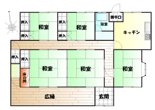 栃木市藤岡町赤麻【間取り】