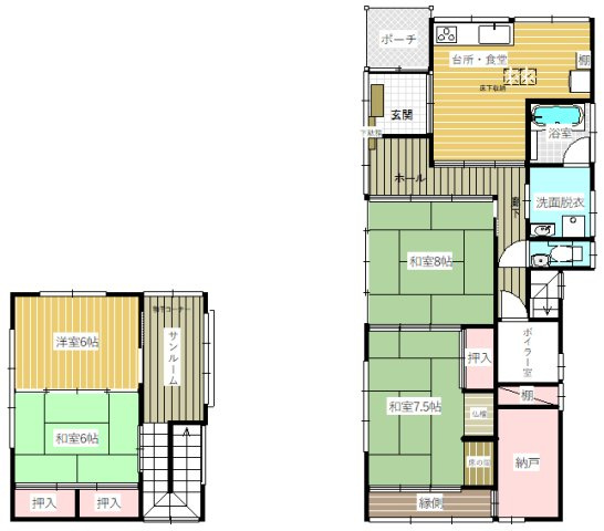 横手市平鹿町浅舞字浅舞【間取り】
