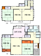 箱清水一丁目中古住宅【間取り】