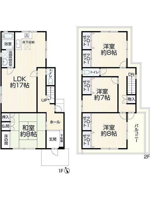清須市西市場一丁目　中古戸建【浴室】