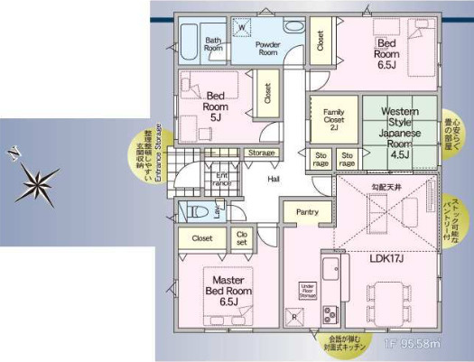 鹿児島市 東坂元３丁目 (鹿児島駅) 1階建 4LDK【間取り】