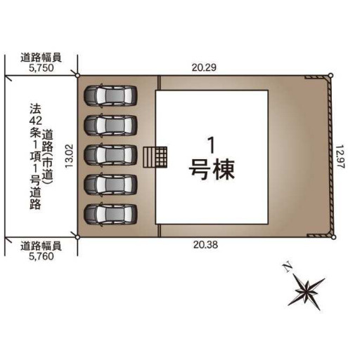 鹿児島市 東坂元３丁目 (鹿児島駅) 1階建 4LDK【区画図】