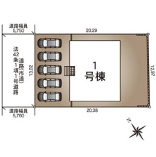 鹿児島市 東坂元３丁目 (鹿児島駅) 1階建 4LDK【区画図】