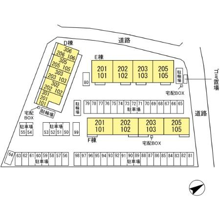 パークドオートム Ｅ【区画図】