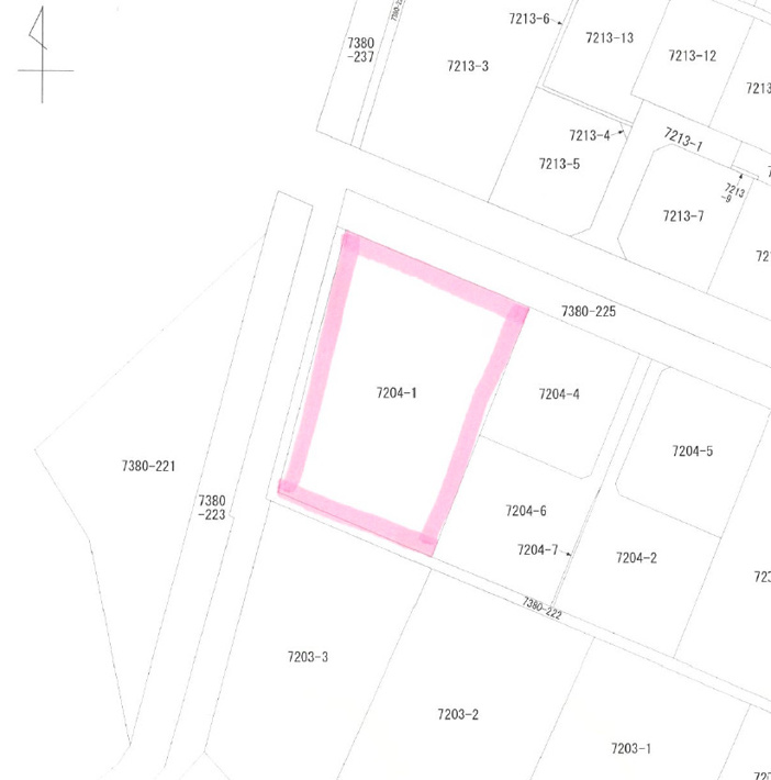 伊那市上牧土地【区画図】