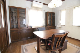 土浦市虫掛【収納】リビングには造付けのおしゃれなキャビネットがあります