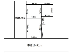 小樽市色内２丁目の売地【間取り】